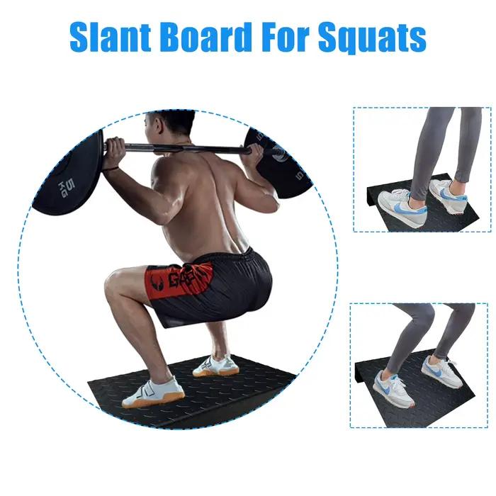 RapDuty-Planche inclinée extra large en acier, plate-forme de levage de mollet, cale de squat coordo