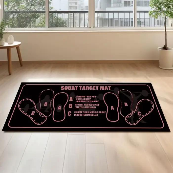 Tapis de guidage de Position de marche de Squat 80x35CM, tapis d'entraînement polyvalent, cible musc