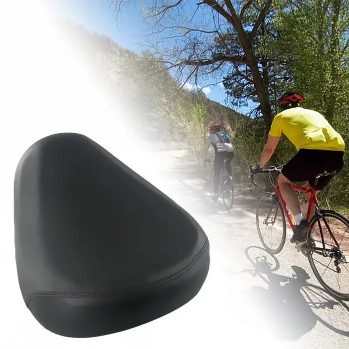 Coussin de siège de vélo confortable avec suspension à double ressort, large coussin de selle pour v