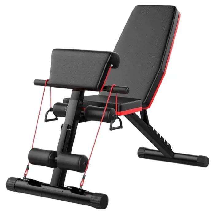Banc d'haltères pliable et pliable, banc de musculation multifonctionnel pour entraînement complet, 