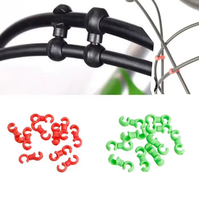 10 pièces/ensemble S boucle dérailleur de frein de vélo Clips de changement de vitesse boucle câble 