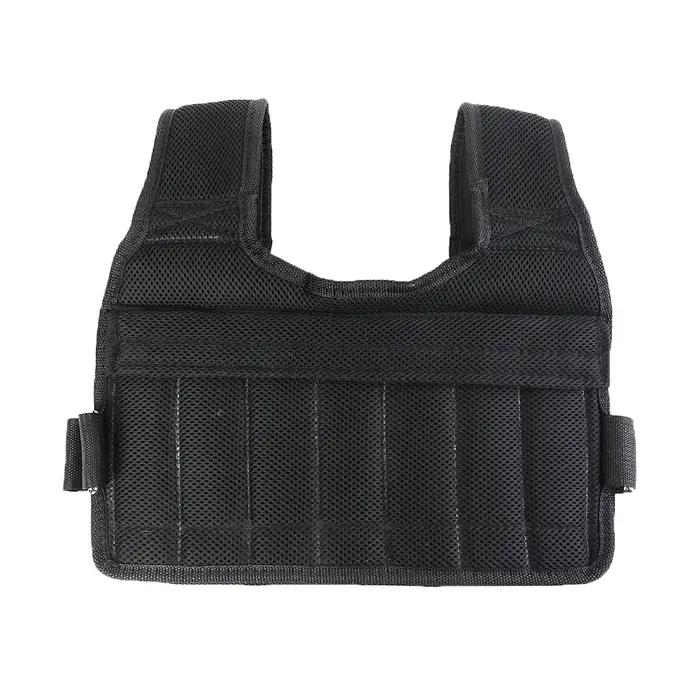 Gilet de poids de chargement 3/15/50kg, gilet d'exercice d'entraînement lesté réglable, vêtements de