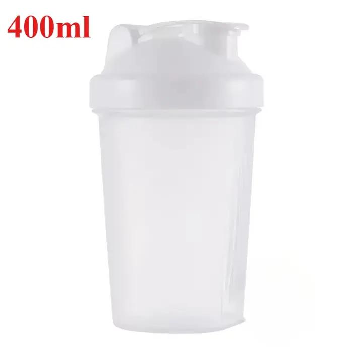 Shaker à protéines Portable 400ml/600ml, bouteille de Fitness avec fouet, balle pour les amateurs de