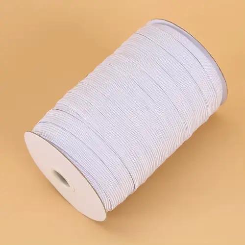 100/200y 3/5/6/8/10/12mm noir blanc bande élastique haute élastique Latex tricoté ceinture élastique