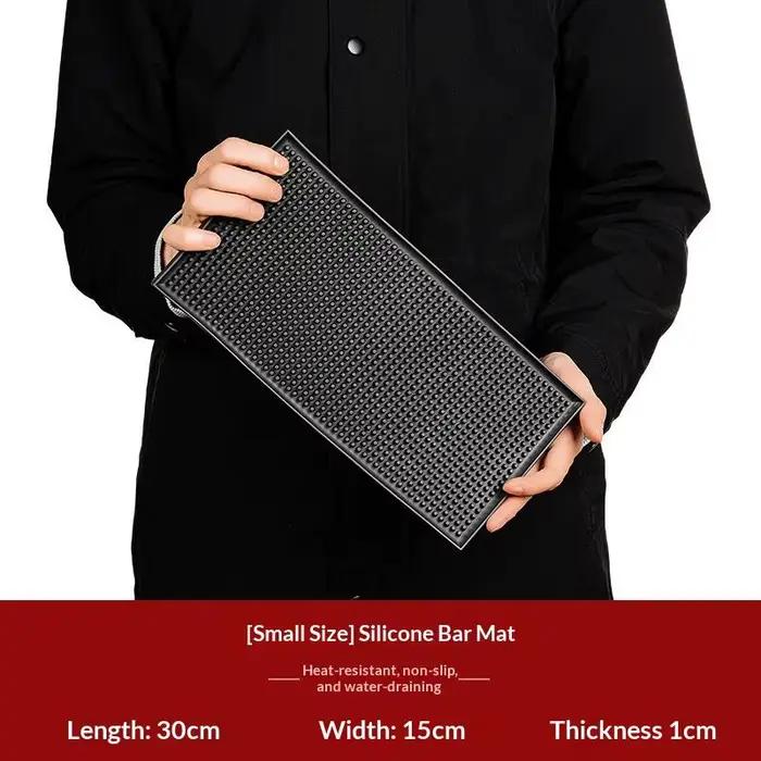Tapis de drainage antidérapant pour verres à vin, tapis en caoutchouc PVC, tapis carré, isolation th