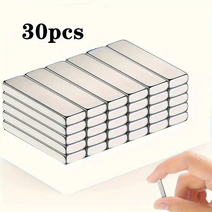 Aimant rectangulaire 20 x 10 x 2 mm, aimant en barre longue, micro-aimant. Convient pour la science,