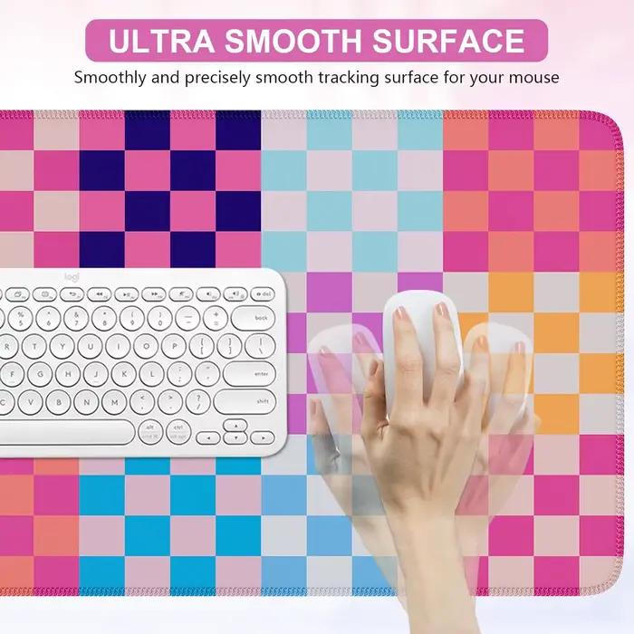 Tapis de bureau pour ordinateur, tapis de bureau mignon, grand tapis de souris XXL, tapis de clavier, tapis de souris pour ordinateur