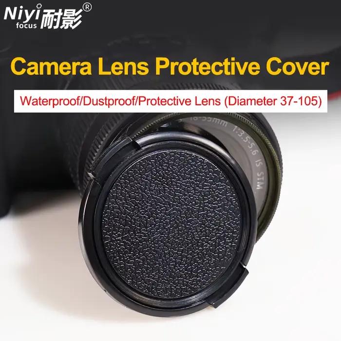 Capuchon d'objectif de caméra, protecteur universel pour Canon Nikon Sony Olypums Fuji Samsung 37 39 40.5 43 46 49 52 55 58 62 67