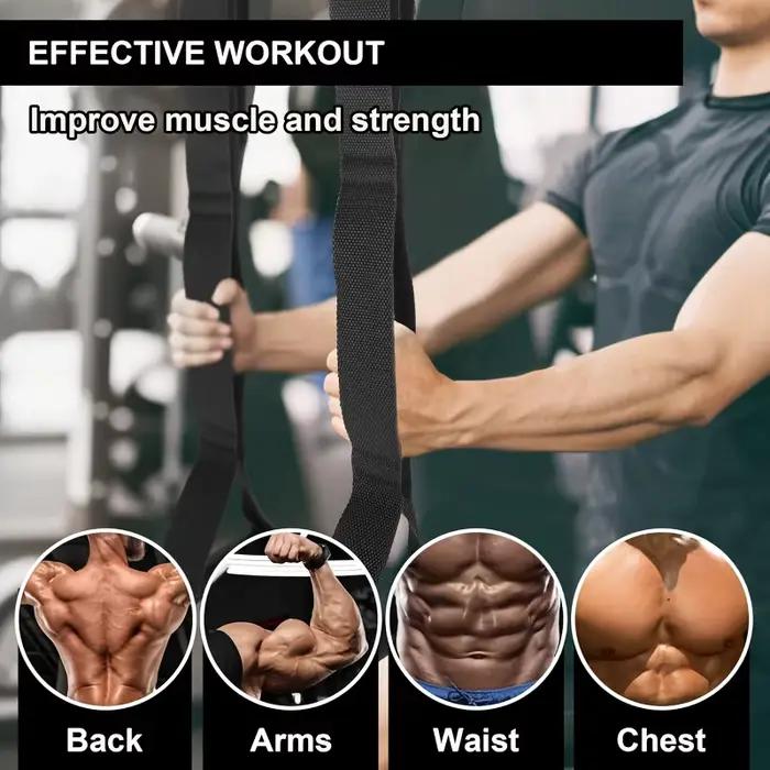 Poignées d'exercice de fixation de câble de corde de triceps 3 en 1