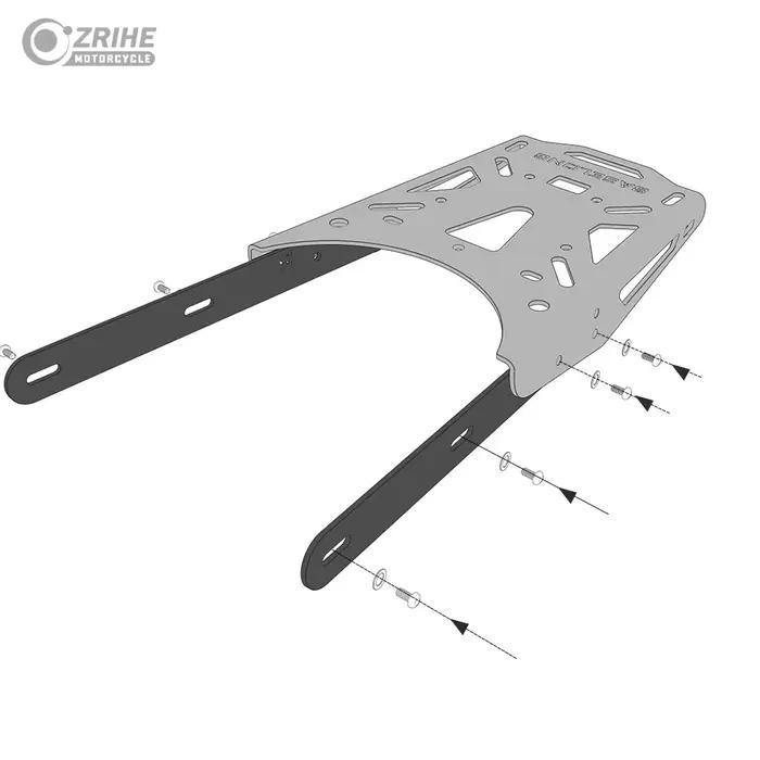 Panier arrière en aluminium pour vélo électrique Super 73