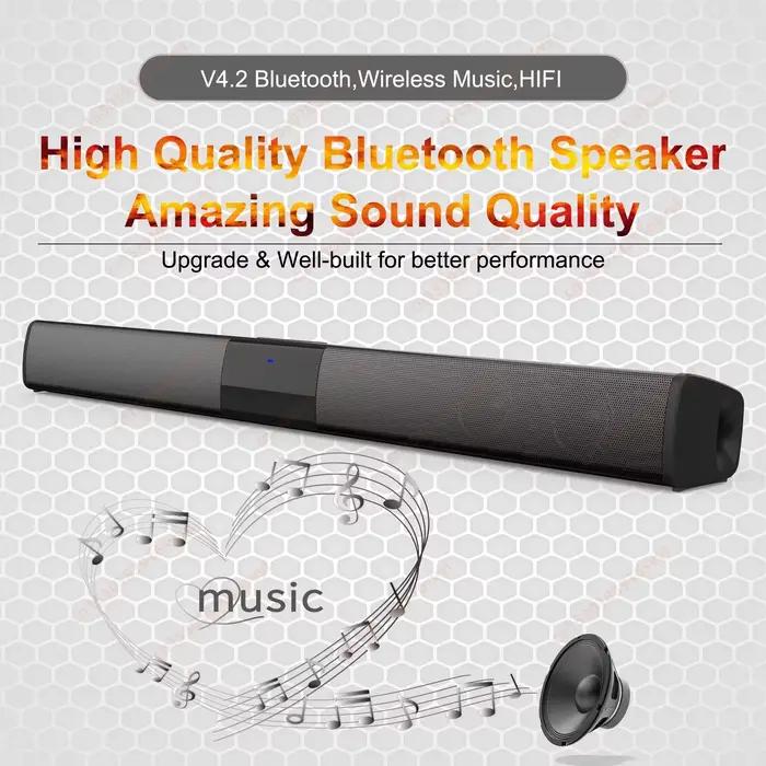 Haut-parleur Bluetooth sans fil puissant pour home cinéma, ordinateur, télévision, voiture, barre de son, caisson de basses, radio, caixa de som