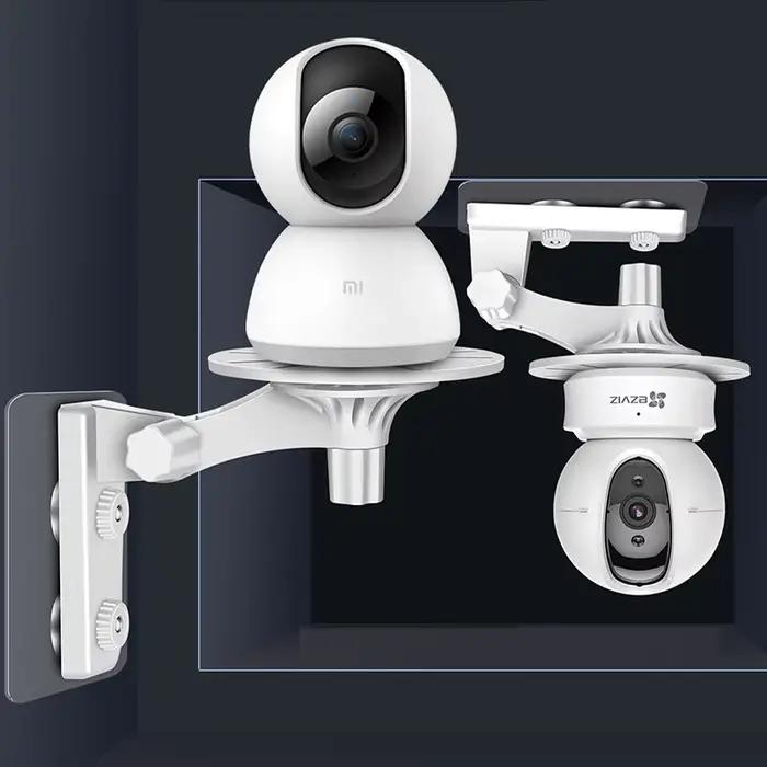 Support de caméra et Base, Support de surveillance Compatible, Support de caméra intérieure mural pour la plupart des caméras de Surveillance