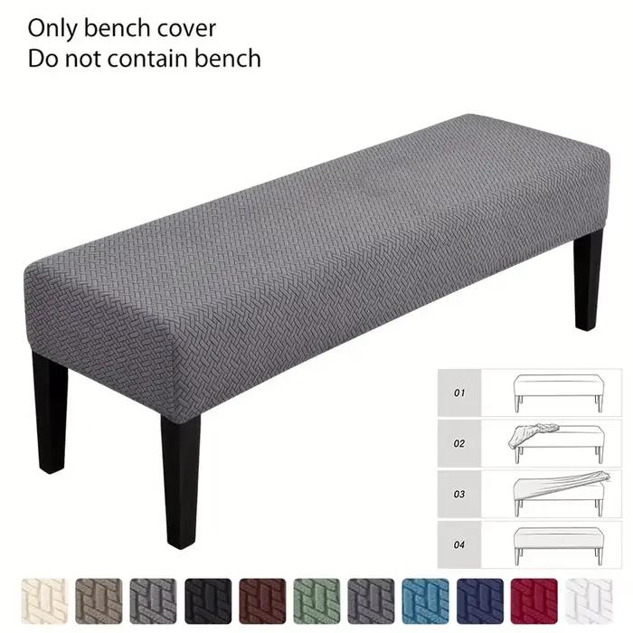 Housse de banc longue extensible en Jacquard
