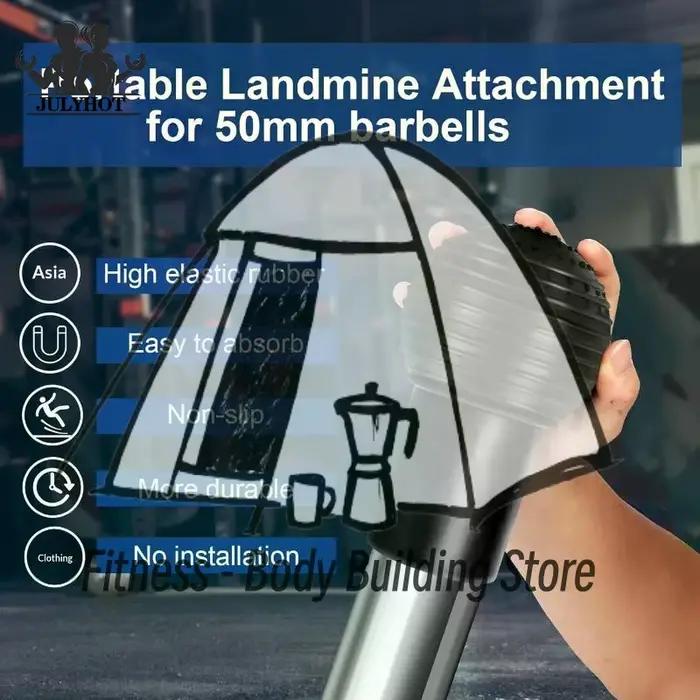 Fixation pour mines terrestres pour haltères facile à utiliser avec 360 °