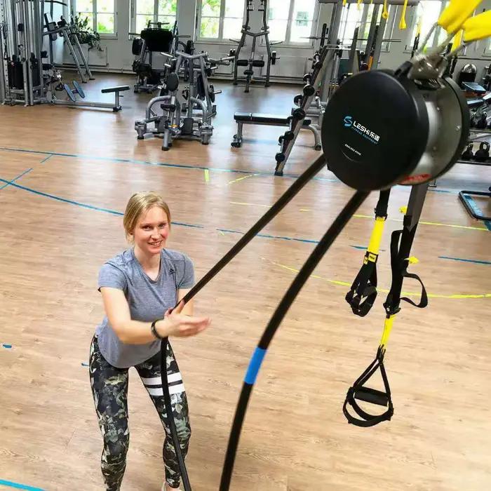 Appareil d'entraînement multifonctionnel à corde sans fin pour la maison – Machine de fitness et de musculation à résistance pour la gym