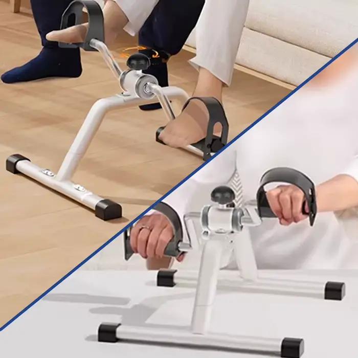 Mini vélo d'exercice pliable pour les bras et les jambes avec résistance réglable