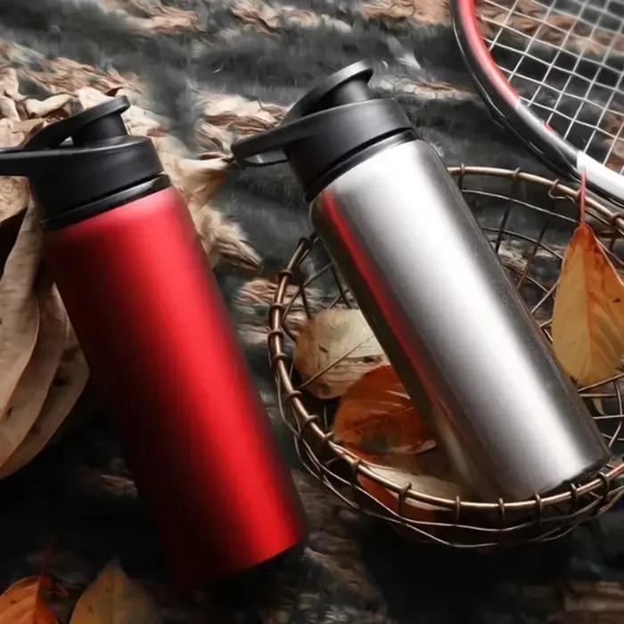 1-15 pièces Portable en acier inoxydable vélo bouteille d'eau droite boire en plein air sport voyage bouilloire