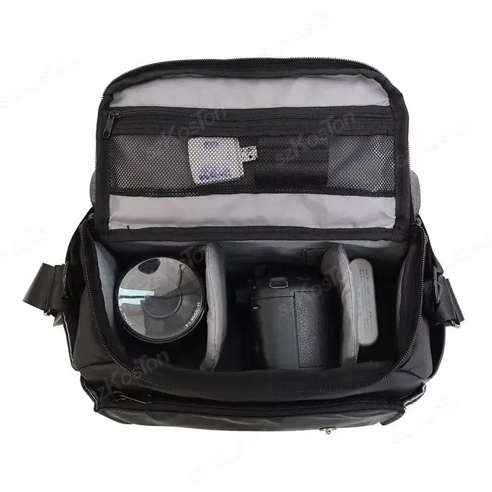 Sac à bandoulière polyvalent pour appareil photo, sacoche de voyage pour photographie, accessoires portables de voyage DSLR pour Sony Canon