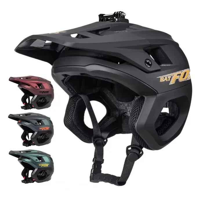 BATFOX nouveau casque de vélo 3/4 demi-casque VTT course Protection d'oreille intégrée