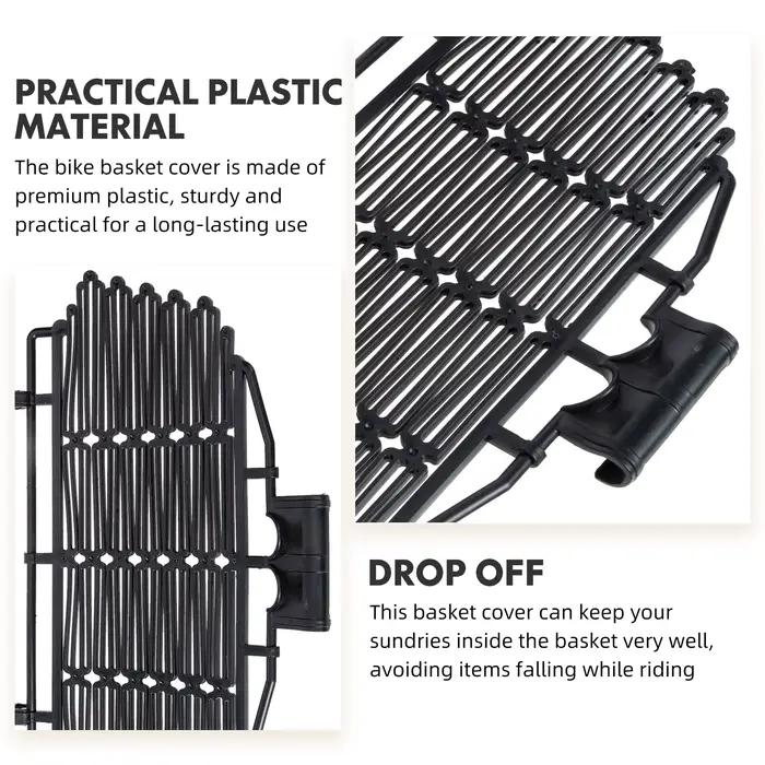 Couverture de panier de vélo en plastique léger de qualité supérieure
