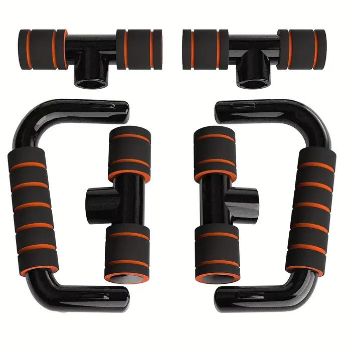 1 paire de barres de musculation ergonomiques pour hommes - Supports d'entraînement de force portables antidérapants