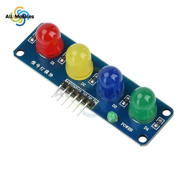 Module d'affichage LED de feu de circulation intégré LED rouge jaune vert bleu pour la fabrication de modèles de système de feu de circulation