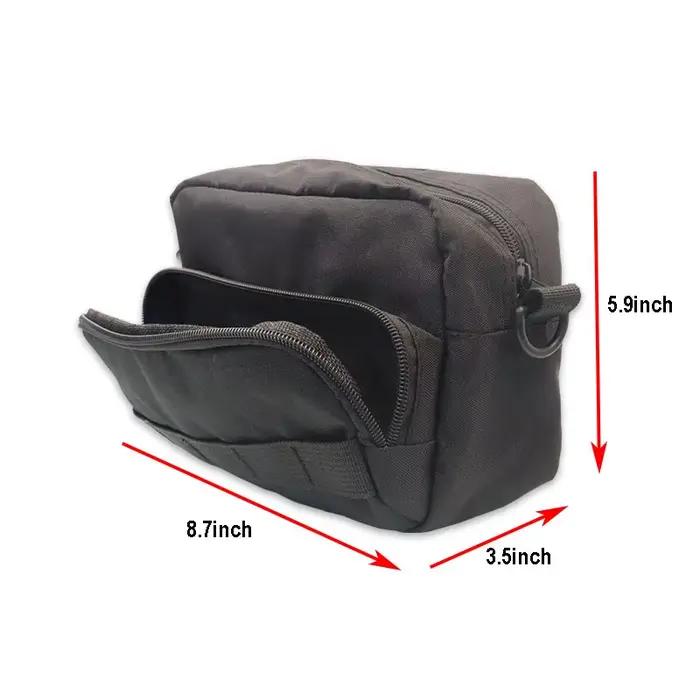 Sac de guidon de moto, sac à outils de moto, sac de fourche de moto, sac d'accessoires de rangement avant, sac à bandoulière, sac de taille