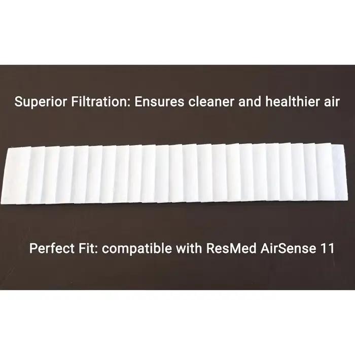 Filtres CPAP B64B-24PCS pour Resmed Airsense 11, filtres jetables pour Machines CPAP, améliore le flux d'air, améliore le dispositif du flux d'air