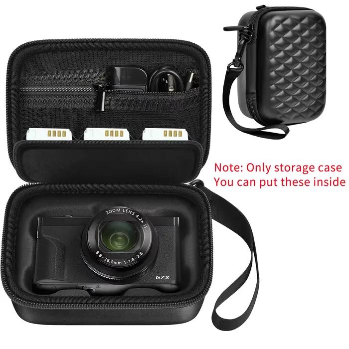 【NE PAS UTILISER POUR AUTRES MODÈLES CANON】Sac pour appareil photo Canon PowerShot SX740 HS / SX720 HS / G7X Mark II / G7X Mark III - Ajustement parfait uniquement