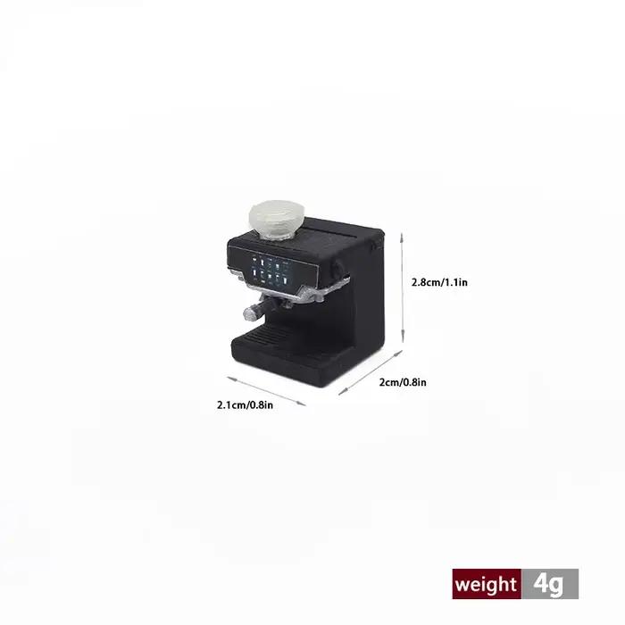 Machine à café miniature à l'échelle 1:12, accessoires pour maison de poupée, modèle de machine à café miniature, meubles pour maison de poupée, jouet miniature