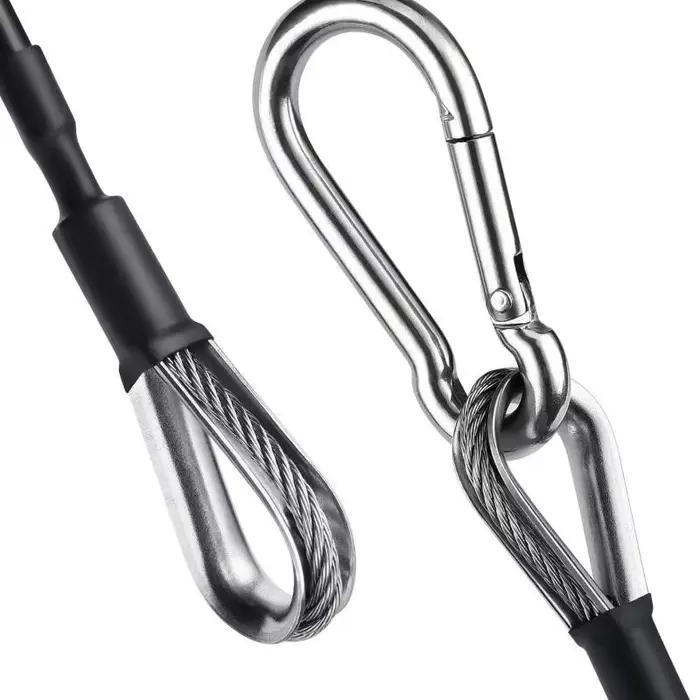 1/2 pièces, rallonge de câble de 25 cm compatible avec les accessoires de salle de sport Bowflex pour les machines de traction latérale/triceps et d'extension des jambes
