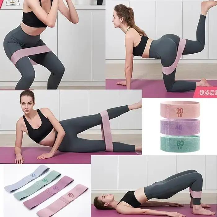Bandes élastiques de fitness pour l'entraînement des fessiers