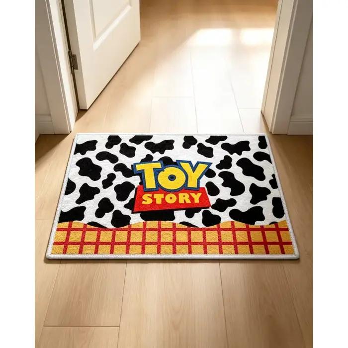 Tapis de bain en chenille avec dessin animé Toy Story, 50 × 80 cm, doux, absorbant, antidérapant, tapis de porte, décoration de salle de bain et de chambre d'enfant