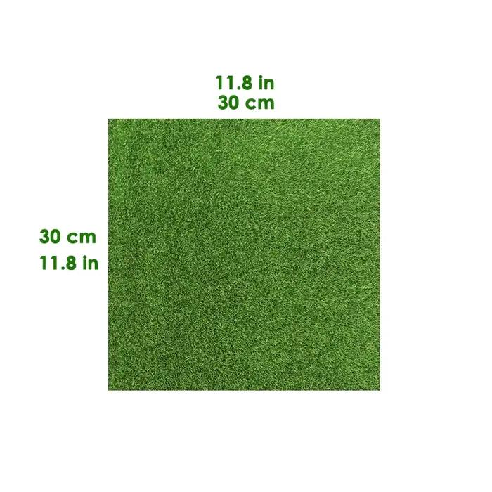 2 pièces gazon artificiel jardinage extérieur gazon pelouse synthétique fausse herbe tapis Faux Micro-paysage bricolage flocage tapis 30*30 cm