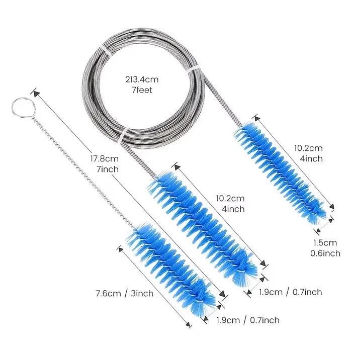 Kit de nettoyage Cpap, utilisé pour nettoyer les tubes, les masques, les harnais et les sangles, 1 brosse de nettoyage pour tubes, 1 crochet Cpap, 1 lavabo pliable, fournitures Cpap, compatible avec l