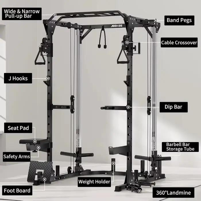Cage de musculation robuste 2000 LB