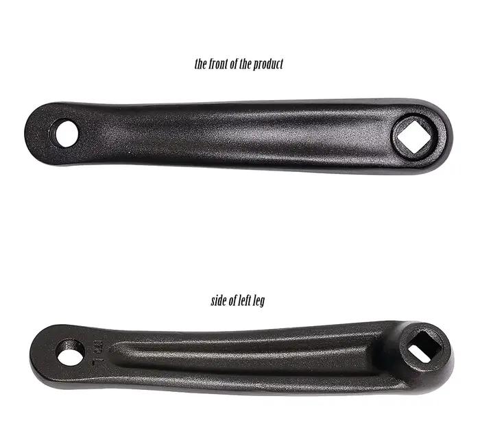 Bras de manivelle de vélo d'exercice électrique 170 mm gauche/droite avec trou diamanté pour moteur central – Composants