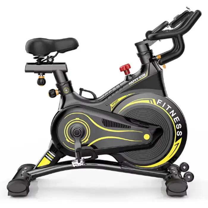 Vélo d'exercice en acier avec volant d'inertie intégré