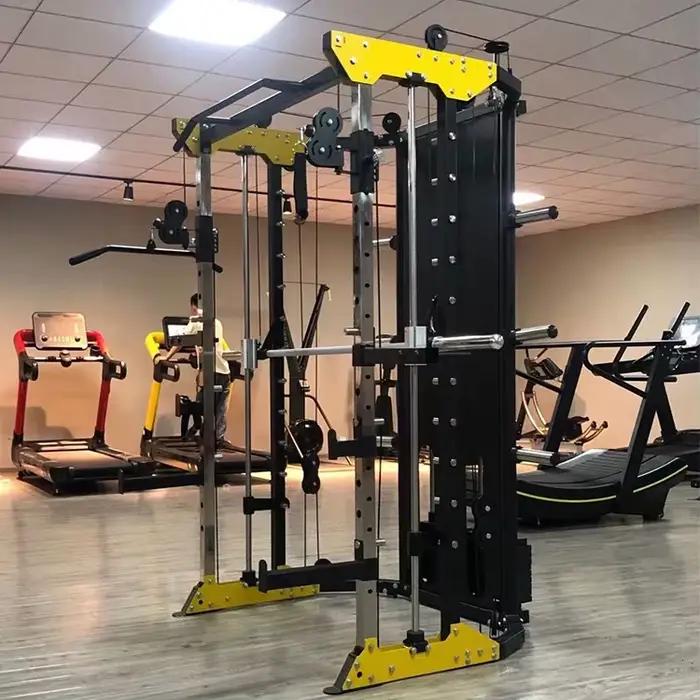 Machine Smith multifonctionnelle professionnelle et robuste pour exercices des jambes – Équipement de fitness haute performance