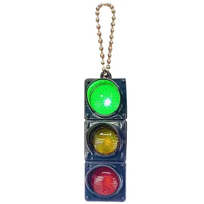 Porte-clés modèle feu de circulation pour voiture, porte-clés, éclairage LED, clé JOLED, lumière piétonne