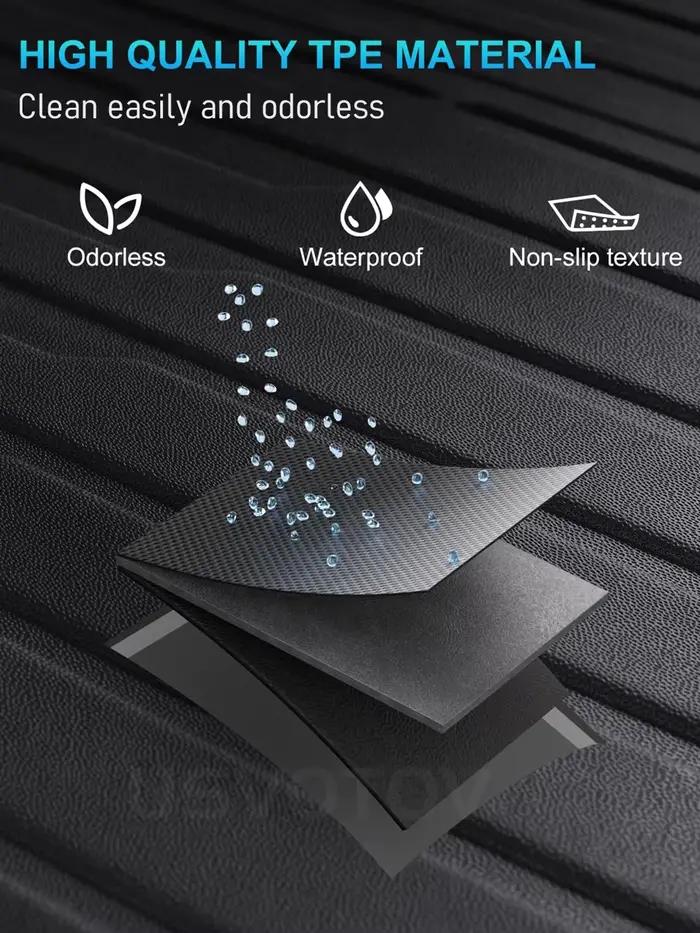 Tapis de coffre avant et arrière en TPE pour Tesla Model 3 Highland 2024-2026, protection inférieure du coffre, revêtement de protection de la cargaison, tapis anti-salissure