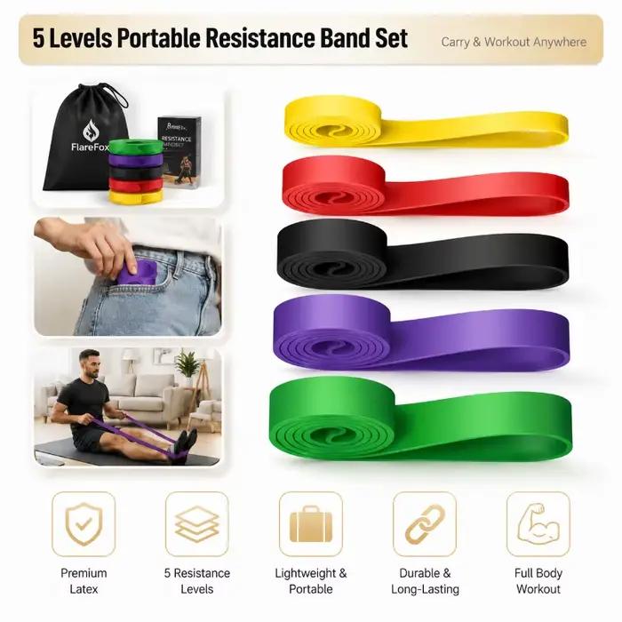 Bandes de résistance exercice bande élastique maison Yoga équipement de gymnastique accessoires sport puissance Pull-Up