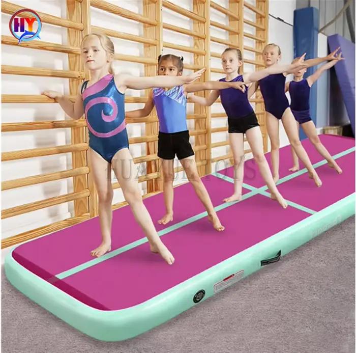 Tapis de gymnastique gonflable pliable pour exercices de fitness