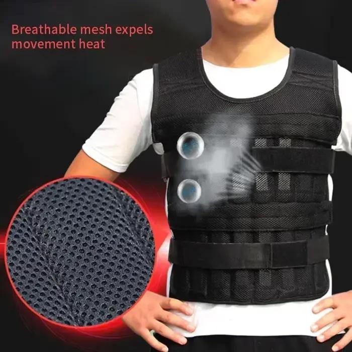 Nouvelle veste d'entraînement équipement de Fitness de gymnastique 15/35KG gilet de poids de chargement réglable