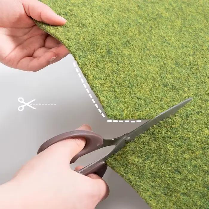 Tapis de gazon artificiel en mousse verte