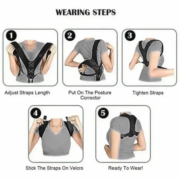 Ceinture de ration de posture du dos unisexe