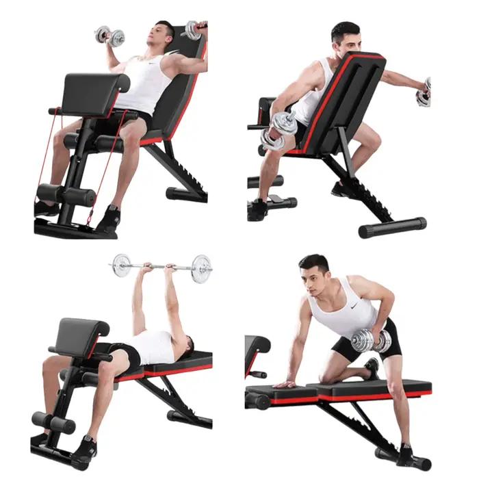 Banc d'haltères pliable et pliable