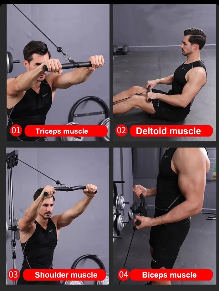 Barre de traction Lat pour Fitness