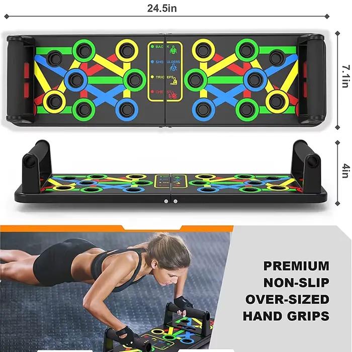Planche de push-up pliante multimo de lpcbec pour entraînement complet de la poitrine et de l'abdomen pour hommes et femmes occasions sportives