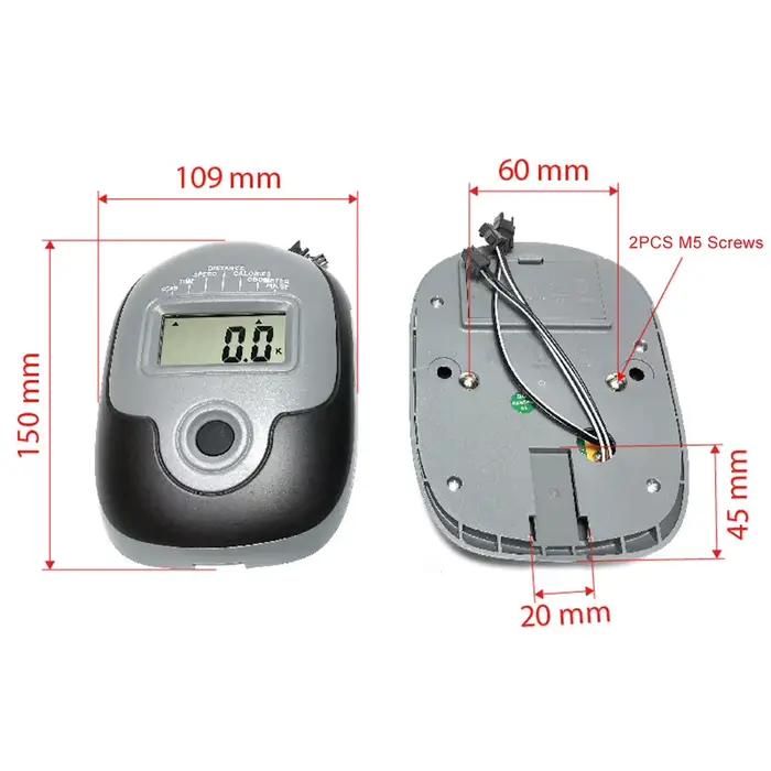 Trackez facilement le progrès de remise en forme sur votre vélo stationnaire avec un compteur de vitesse innovant doté d'une interface d'affichage LED claire